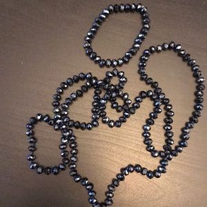 Matching Bead Necklace and bracelet